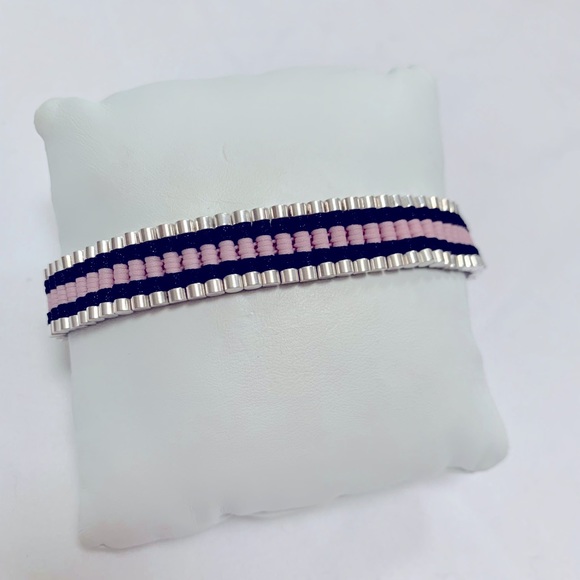 Links of London pink and black friendship bracelet - Picture 4 of 5